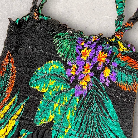 Patrons Of Peace Topical Crop Tank Top Black - Picture 10 of 15